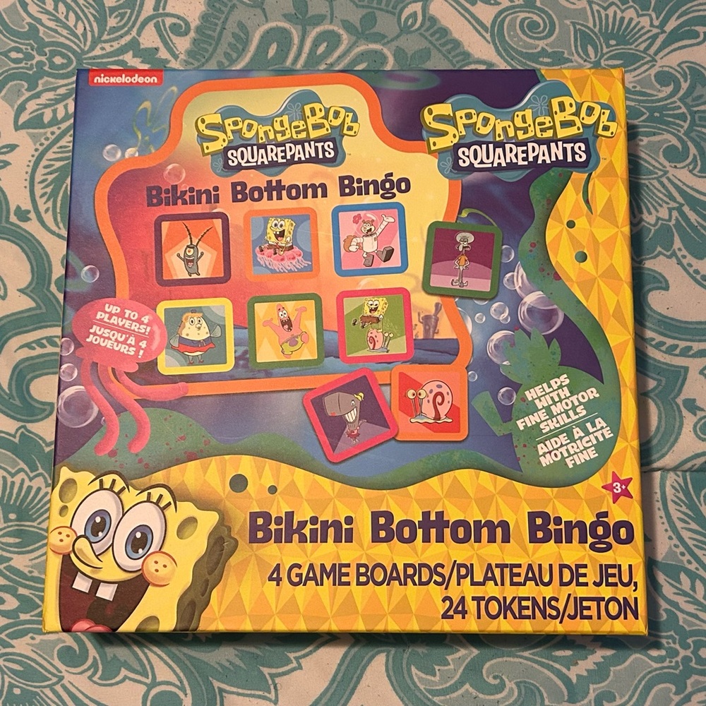 Nickelodeon SpongeBob SquarePants Bingo Game - Multicolor